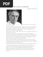 Biografìa de Viktor Frankl y Su Logoterapia