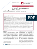 THREAT Helps To Identify Epistaxis Patients Requiring Blood Transfusions