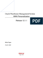 Oracle R12 - Mobile Warehouse Management System (MWA) Personalization