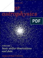 Bohmvitense e Introduction To Stellar Astrophysics Volume 1