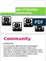 Concept of Healthy Community 1