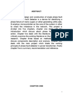 Phase Fault Detector in Power Transformer