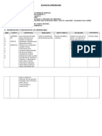 Esquema de Sesion de Aprendizaje Sobre La Comida Saludable.