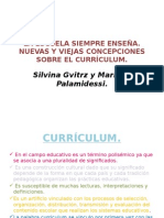 Silvina Gvitrz y Mariano Palamidessi.: La Escuela Siempre Enseña. Nuevas Y Viejas Concepciones Sobre El Currículum