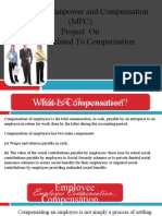 Managing Manpower and Compensation (MPC) Project On Issues Related To Compensation