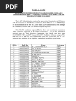 LGC Written Examination Results - A & N Administration