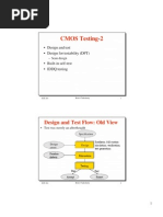 CMOS Testing-2: Design and Test Flow: Old View