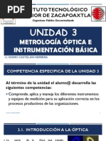 Unidad 3. Metrologia Optica e Instrumentacion Basica