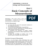 Engineering Metrology & Measurements Notes