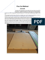 Five Cut Method To Square Table Saw