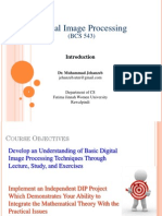 Introduction To Digital Image Processing