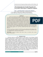 Effect of Angle Ply Orientation On Tensile Properties of Bi Directional Woven Fabric Glass Epoxy Composite Laminate