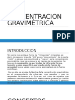 Concentracion Gravimétrica