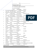 Gold Advanced Full Placement Test