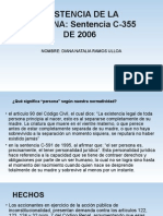 Sentencia C-355 de 2006 Resumen, Analisis Juridico