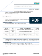 Great Lakes PGPM Chennai CV Template