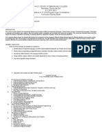 Holy Cross of Bansalan College Bansalan, Davao Del Sur A.Y 2011-2012 Syllabus in IT 124 (Program Logic Formulation) Curriculum Pacing Guide