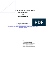 Police Education and Training in Pakistan