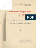 Julio Vicuña Cifuentes - Romances Populares y Vulgares