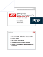 New Horizon 2015: JGC Corporation JGC Corporation Medium-Term Management Plan