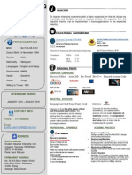 Mohammad Syafiq Bin Sulaiman Curriculum Vitae, CV