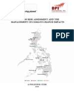 WWF Bpi Foundation - 2014 Business Risk Assessment & MGNT of Climate Change Impacts - 16 Cities