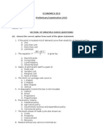 Time: 20 Minutes Marks: 15 Section: "A" (Multiple Choice Questions) Q1: Choose The Correct Option From Each of The Given Statement