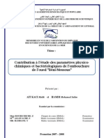 Contribution À L'étude Des Paramètres Physico-Chimiques Et Bactériologiques de L'embouchure de L'oued Béni-Messous