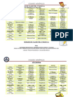 Horario de Clases Nb1