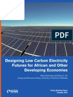 Designing Low Carbon Electricity Futures For African and Other Developing Countries