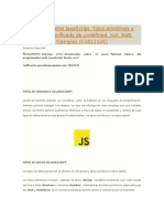 Tipos de Datos en JavaScript.