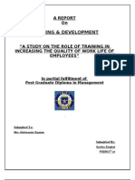 Training & Development: A Report On