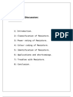 Resistors & Colour Coding