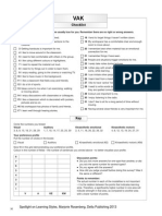 VAK Checklist