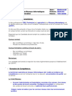 Metier Et Formation - TSRI