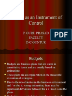 Budget Instrument Management Control