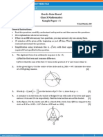 Kerala-Math Sample Paper-1-Class 10 Question Paper