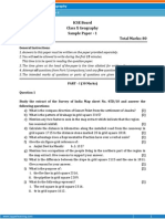 ICSE-Geography Sample Paper-1-Class 10 Question Paper