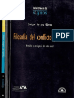 Filosofía Del Conflicto Político - Enrique Serrano Gomez