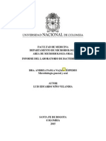 Informe de Bacteriologia