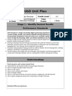 Ubd Unit Plan: Stage 1 - Identify Desired Results Performance Standards