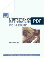 L'entretien Courant de L'assainissement de La Route