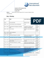 Vis Ib Pyp Visit Agenda Revised