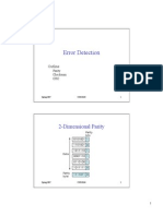 Error Detection: 2-Dimensional Parity