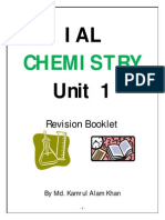 Edexcel AS Chemistry Unit 1 Revision Booklet-Worksheet