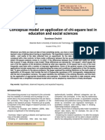 Conceptual Model On Application of Chi Square Test in Education and Social Sciences