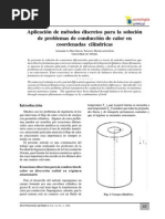 Aplicación de Métodos Discretos para La Solución de Problemas de Conducción de Calor en Coordenadas Cilíndricas