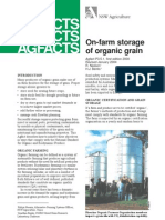 On Farm Storage of Organic Grain