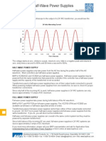 Full Wave or Half Wave Power Supplies