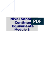 Modulo 3 Nivel Sonoro Continuo Equivalente